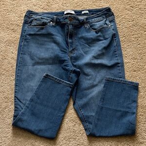 Universal Thread Blue Straight-Leg High-Rise Jeans